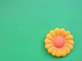 Yellow ceramics flower