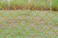 Yellow Chain Link Fence