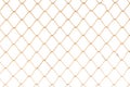 Yellow chain link on isolate white background