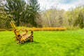 Yellow chairs with giraffe spots Royalty Free Stock Photo