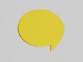 Yellow chat speech icon : a symbol and concept for talking and message