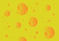 Yellow cheese abstract technology background. Gradient bubbles for web sites, user interfaces and applications. Vector