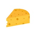 yellow cheese icon Royalty Free Stock Photo