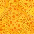 Yellow cheese seamless pattern, endless food texture