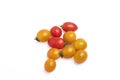 Yellow Cherry Tomato Organic on a white background Royalty Free Stock Photo