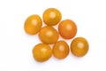 Yellow Cherry Tomato Organic on a white background Royalty Free Stock Photo