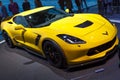 Yellow Chevrolet Corvette Z06 Geneva Motor Show 2015