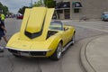 Yellow 1968 Chevy Corvette Roadster Front View