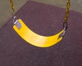 yellow children& x27;s swing flexible chain. quality photo