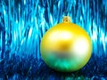 Yellow Christmas bauble