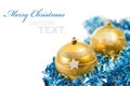 Yellow christmas decorations