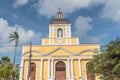 Yellow church in Marie Galante