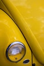 Yellow classic car Royalty Free Stock Photo