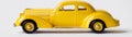 Yellow Classic Car Toy Side Profile, Vintage, Model, diecast, 164 scale. Vintage Car, Diecast Model Royalty Free Stock Photo