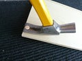 Yellow claw hammer Royalty Free Stock Photo