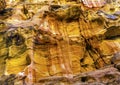 Yellow Cliffs Outer Siq Canyon Petra Jordan Royalty Free Stock Photo