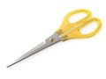 Yellow closed scissors 3D