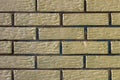 Yellow color bricks wall background Royalty Free Stock Photo