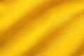 Yellow color football jersey clothing fabric texture sports wear background, close up