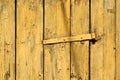 Yellow color grungy wooden planks background Royalty Free Stock Photo