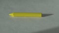 Yellow color wax crayon pastel paint artist tool