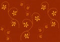 Yellow Colored Flowers Pattern