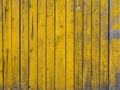 Yellow colored old wood plank texture background Royalty Free Stock Photo