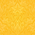 Yellow Colorful Floral Wallpaper Background