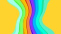 Yellow colors and rainbow wave for background, abstract colorful wave line, wallpaper rainbow curve multicolor stripes, rainbow Royalty Free Stock Photo