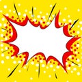 Yellow comic style explosion background