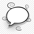 Yellow comics speech bubble for text Royalty Free Stock Photo