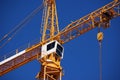 Yellow Construction Crane Royalty Free Stock Photo