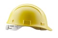 New Yellow Construction Hard Hat Isolated on a White Background Royalty Free Stock Photo