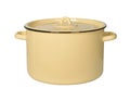 Yellow cooking pot.