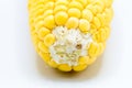 Yellow corn raw isolated on white background Royalty Free Stock Photo