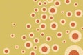 Yellow coronavirus background illustration