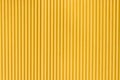 Yellow corrugated metal sheet background