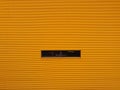 Yellow corrugated wall