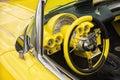 Yellow 1958 Corvette Chevrolet classic car Royalty Free Stock Photo