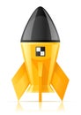 Yellow cosmic rocket