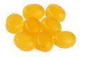 Yellow cough drops Royalty Free Stock Photo
