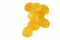 Yellow cough drops Royalty Free Stock Photo