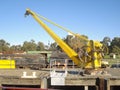 Yellow Crane Royalty Free Stock Photo