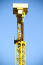 Yellow Crane against Blue Sky Royalty Free Stock Photo