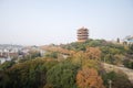 Yellow Crane Tower, Landmarks in Wuhan city, Hubei Provence, China Royalty Free Stock Photo