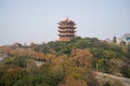 Yellow Crane Tower, Landmarks in Wuhan city, Hubei Provence, China Royalty Free Stock Photo