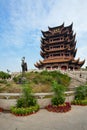 Yellow Crane Tower temple Wuhan Hubei China Royalty Free Stock Photo