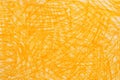 Yellow crayon doodles background texture