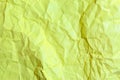 Yellow creased paper background texture