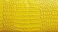 Yellow crocodile leather texture.